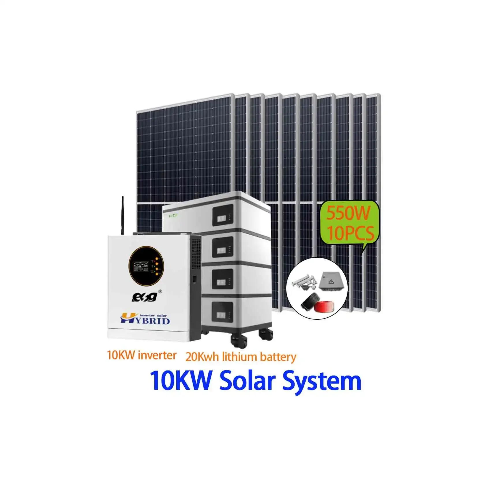 

ESG Hybrid 10Kw 20KWH Energy For Commercial Battery