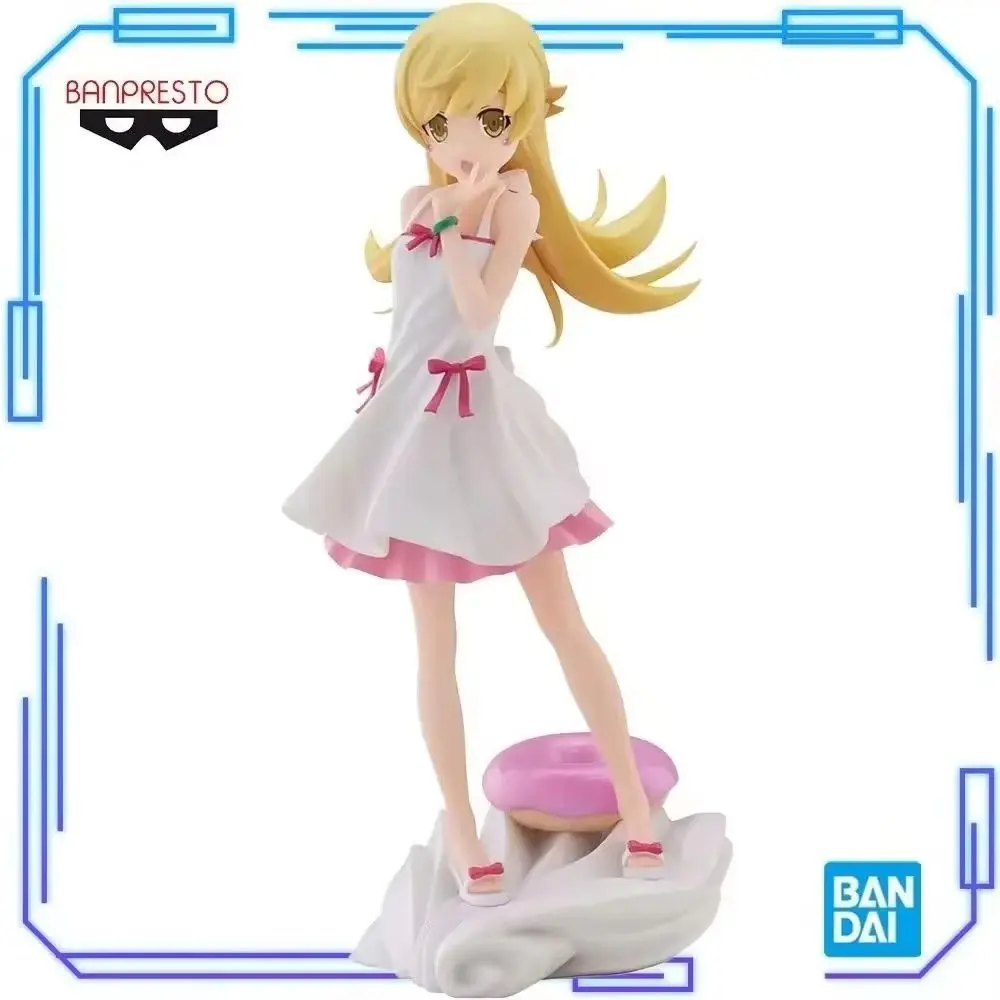 En Stock Bandai Original Banpresto Monogatari serie Sweet Bloom Oshino Shinobu 22cm colecciones modelo juguete figuras regalo