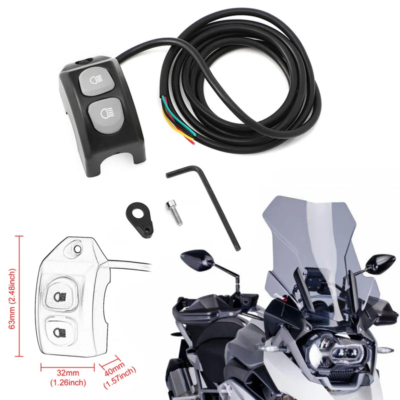 For BMW R1200GS R1250GS / ADV Motorcycle Handle Fog Light Switch Control push-buttons F850GS F750GS F750 F850 GS R 1200 GS