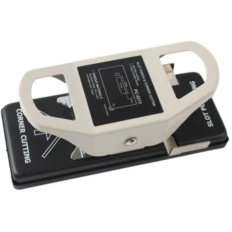 Work Permit Punching Machine 1Pc Flat Hole Puncher, Manual Operation Rounded Corner Chamfering Functionality