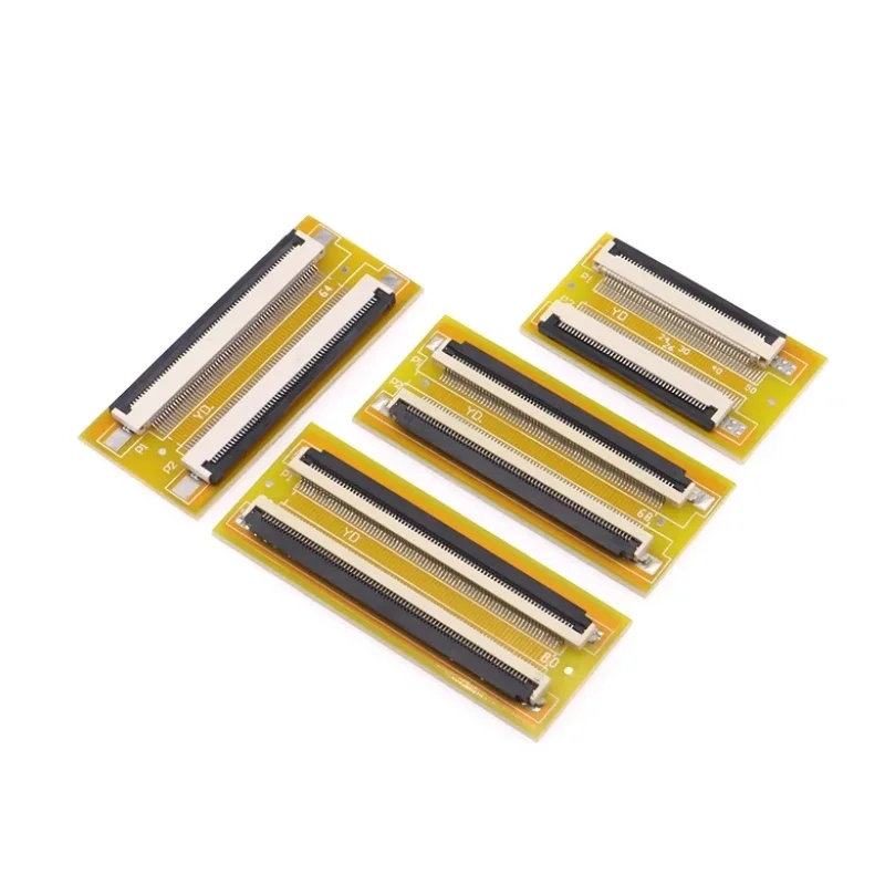 FFC FPC 0.5mm 1.0mm Flexible Flat Cable Lengthen Extension Board Adapter Board 4P 5P 6P 8P 10P 12P 16P 20P 24P 30P 40P 50P 60P