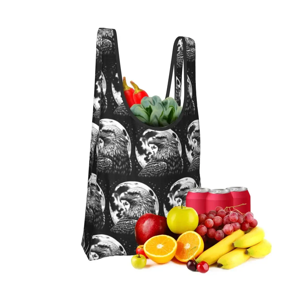 Eagle Portable Tote Shopping Bags Large Capacity Shopper Bag Grocery Handbag Shoulder Bag