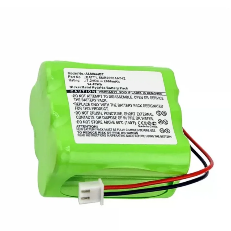 7.2V 2000mAh Control Panel Alarm Battery Replacement for 2gig Go High Quality Environmental Friendly Ni MH Battery