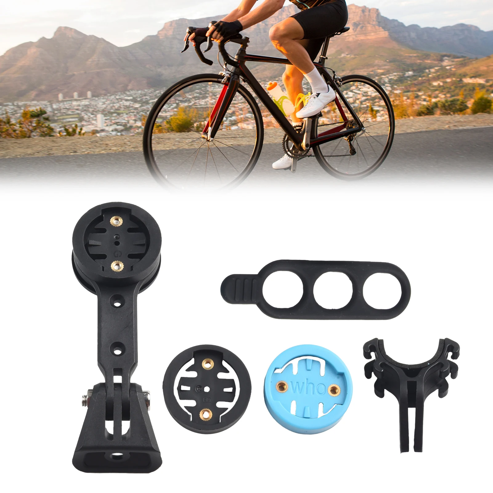 1 Set Computer Mount Bracket Bicycle Handlebar Odometer Mount For-Wahoo/Bryton For-Garmin For-Madone SLR Extension Mount Holder