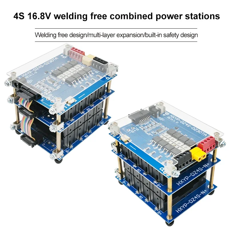 DIY 16V 4S Power Wall Battery Holder 18650 Battery Pack with 4S 30A BMS 4S1P 4S2P Battery box/storage