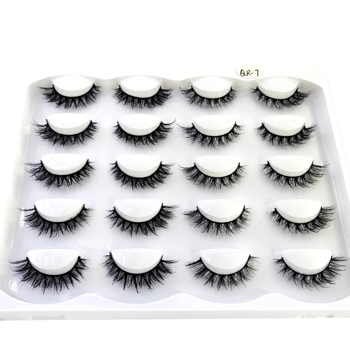 HBZGTLAD 10 paires de faux cils en vison 3D doux et moelleux, épais, roulés à la main, pour un maquillage des yeux