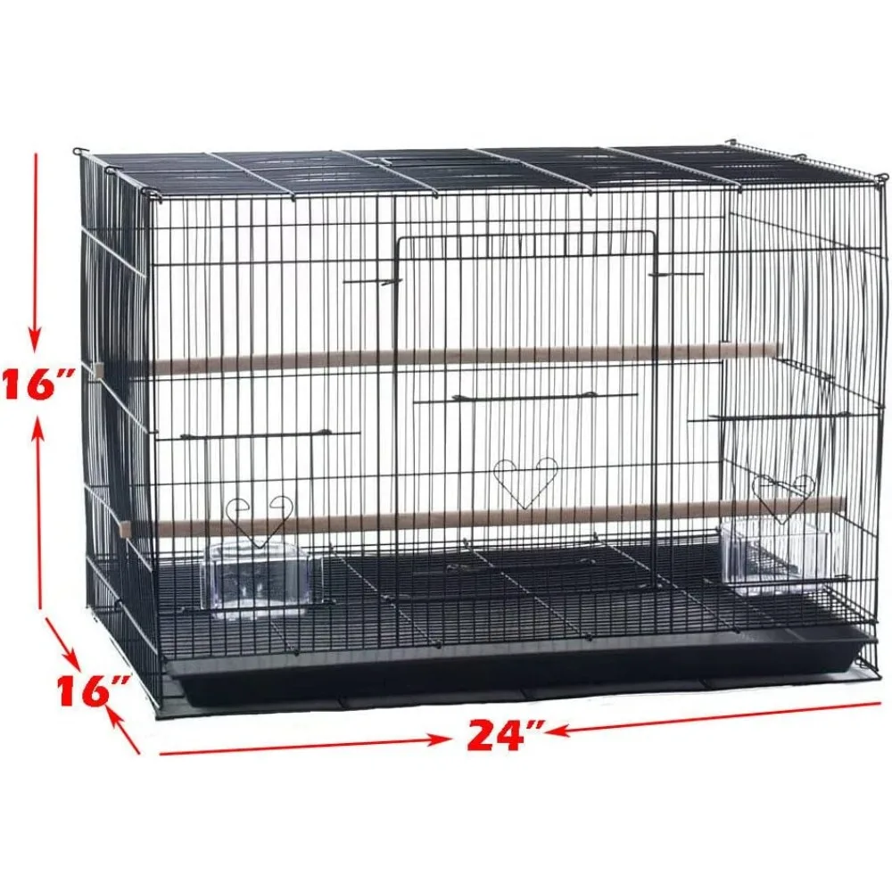 กรงผู้ให้บริการนกที่เพาะพันธุ์จํานวน 6 ชิ้นสําหรับ Parakeet Canary Finch Loverbird