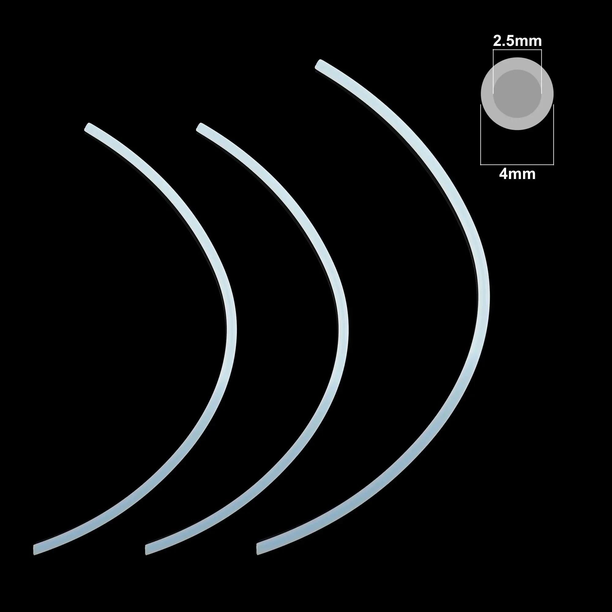 ل بامبو مختبر Ptfe أنبوب 2 5 مللي متر 4 مللي متر P1S P1P AMS A1 طابعة ثلاثية الأبعاد صغيرة تفلونتو الأنابيب X1C بامبولاب Ptfe موصل أبيض رمادي AMS LITE