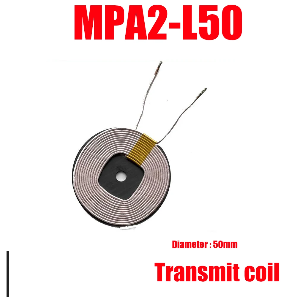 Imagem -05 - Carregador sem Fio Transmitindo Bobina Recebendo Bobina Placa de Isolamento Magnético Receptor Faça Você Mesmo Carregando Placa de Circuito qi
