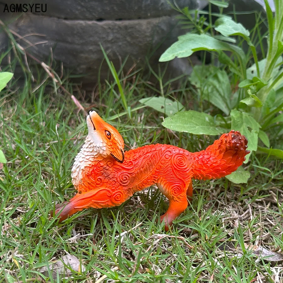 

Garden decorations Resin crafts home decoration Red fox tabletop ornament 1pcs Animal ornaments