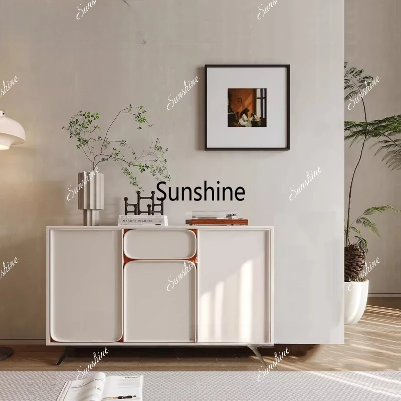 

Modern minimalist entrance, light luxury entry, high-end cream style, decoration, lockers