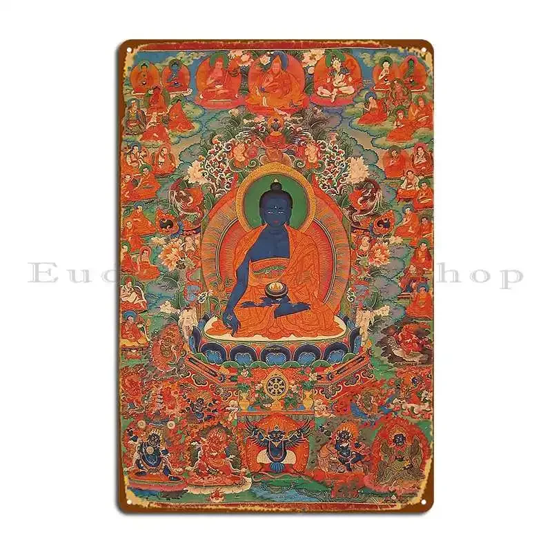 Mandala 157 Amithaba Medicine Buddha Metal Plaque Wall Decor Print Garage Create Club Tin Sign Poster