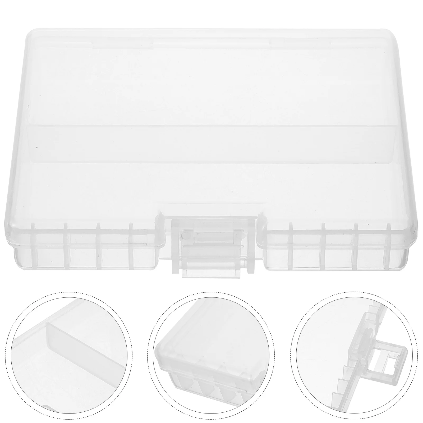 

Portable Storage Box Durable Organizer Holder Case Transparent Design For Safe Storage Travel Use