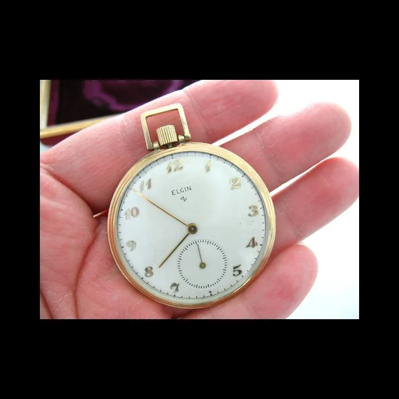 1954 ultra-thin10k gold plated american antique old pocket watches