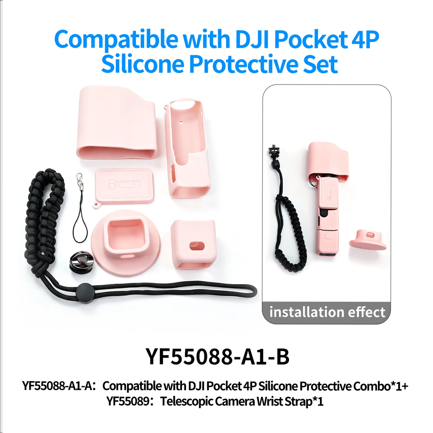 Modulare Silikon-Schutzhülle für DJI Pocket 4 Pro Gimbal-Kamera, Desktop-Ständer-Basis-Kombi-Set, Stabiler Schutzschutz – Detail 17