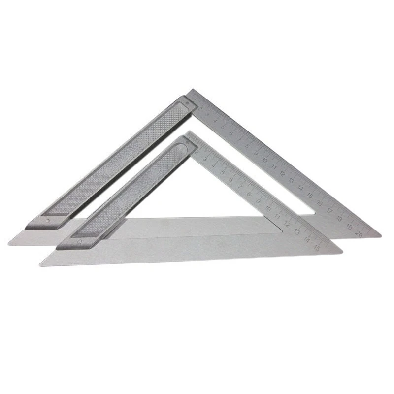 

Треугольная линейка из алюминиевого сплава для мастеров, для разметки углов, двусторонняя с четкими разметками