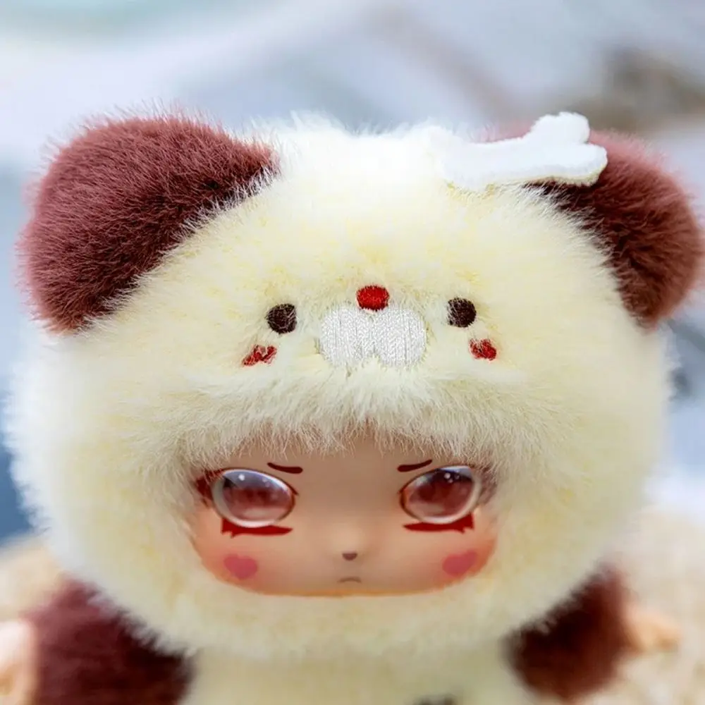 

Creative Vinyl Face Animal Anime Figure Fluffy Vinyl Doll Keychain Cartoon PP Cotton Action Figure Keyring Girls