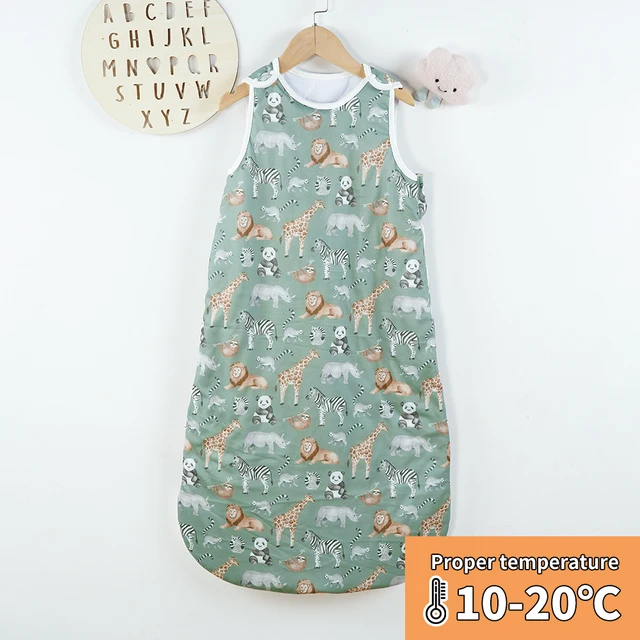 HappyFlute New 3Rozmiar 10-20 ℃   Miękka tkanina poliestrowa Unisex bez rękawów z zamkiem błyskawicznym zapobiegającym kopaniu Ciepły śpiworek dziecięcy z kamizelką