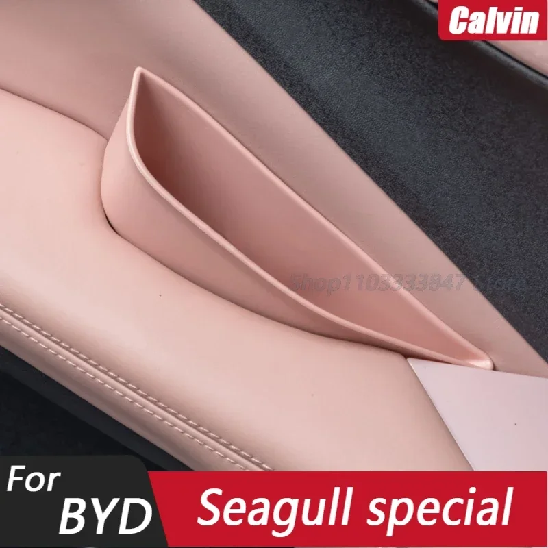 1 set Per BYD Seagull atto 1 maniglia della porta dell'auto scatola di immagazzinaggio slot per porta scatola di immagazzinaggio dei detriti interni 4 pezzi accessori