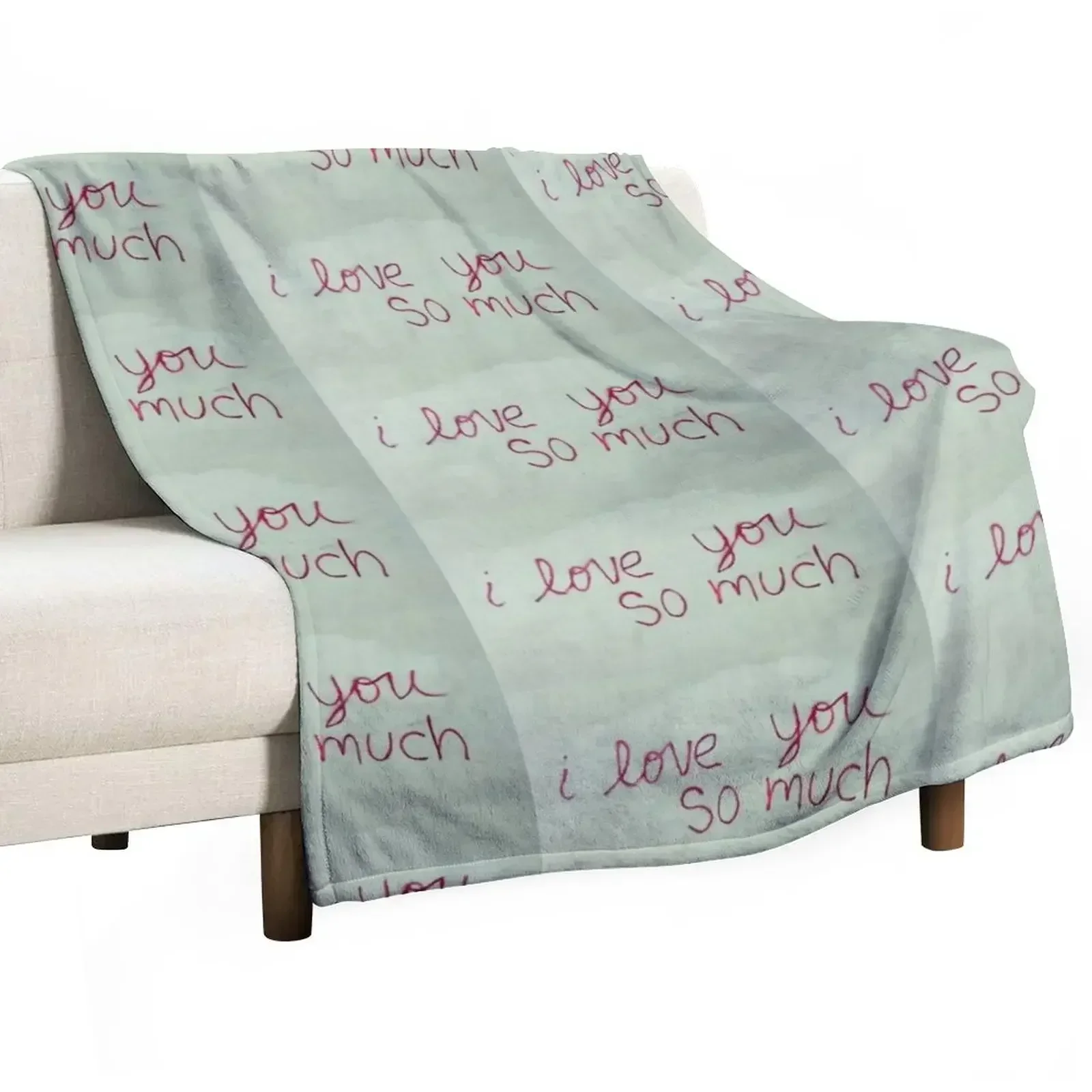 

i love you so much Throw Blanket decorative Cute Plaid Stuffeds Blankets