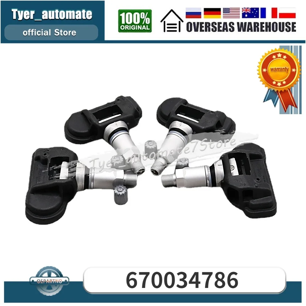 

For Maserati Ghibli Gran Turismo Quattroporte Tire Pressure Sensor Monitoring Sensors 670034786 433MHz
