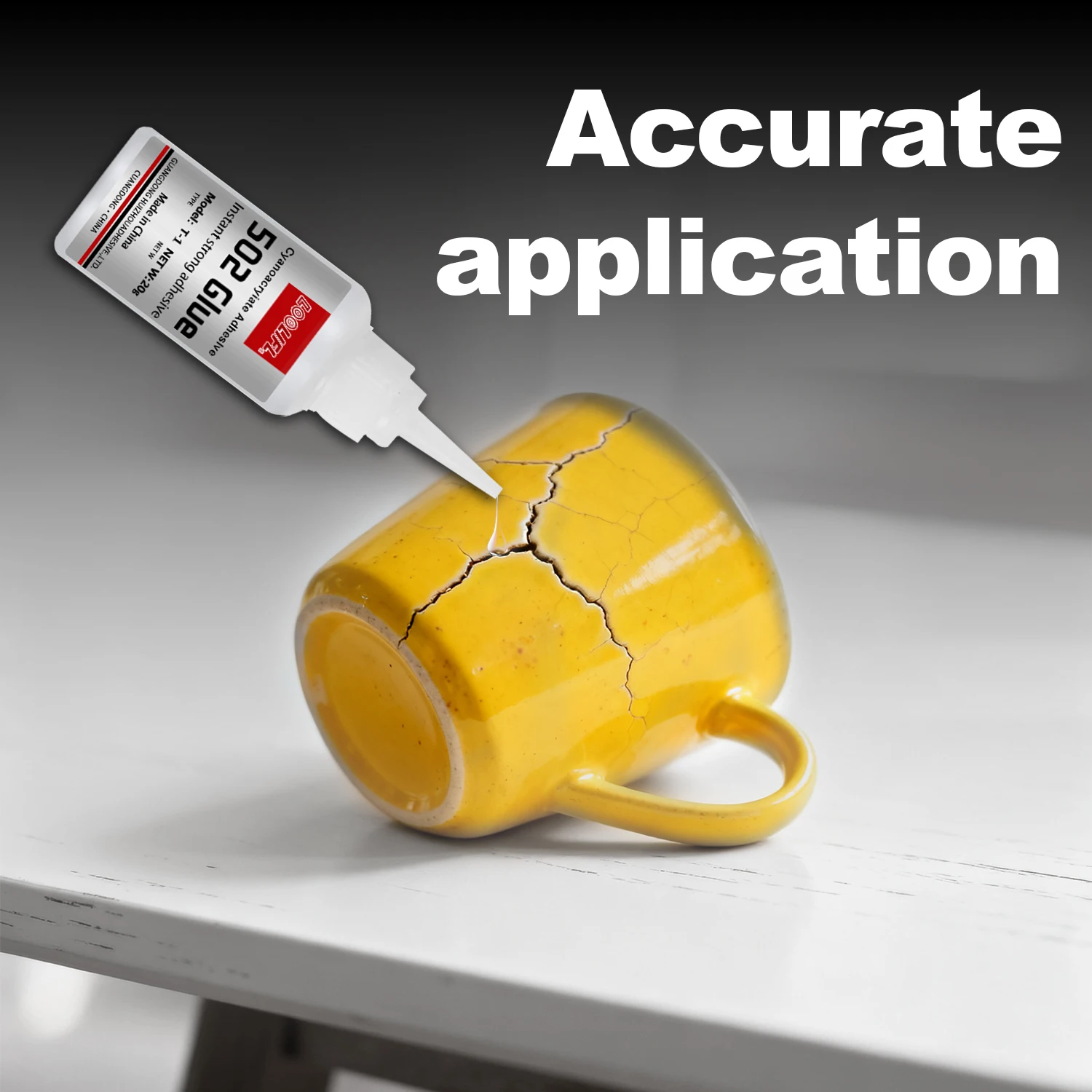 LOOLIFL 502 Super colle instantanée séchage rapide Cyanoacrylate adhésif cuir caoutchouc verre bois métal forte liaison liquide colle outil