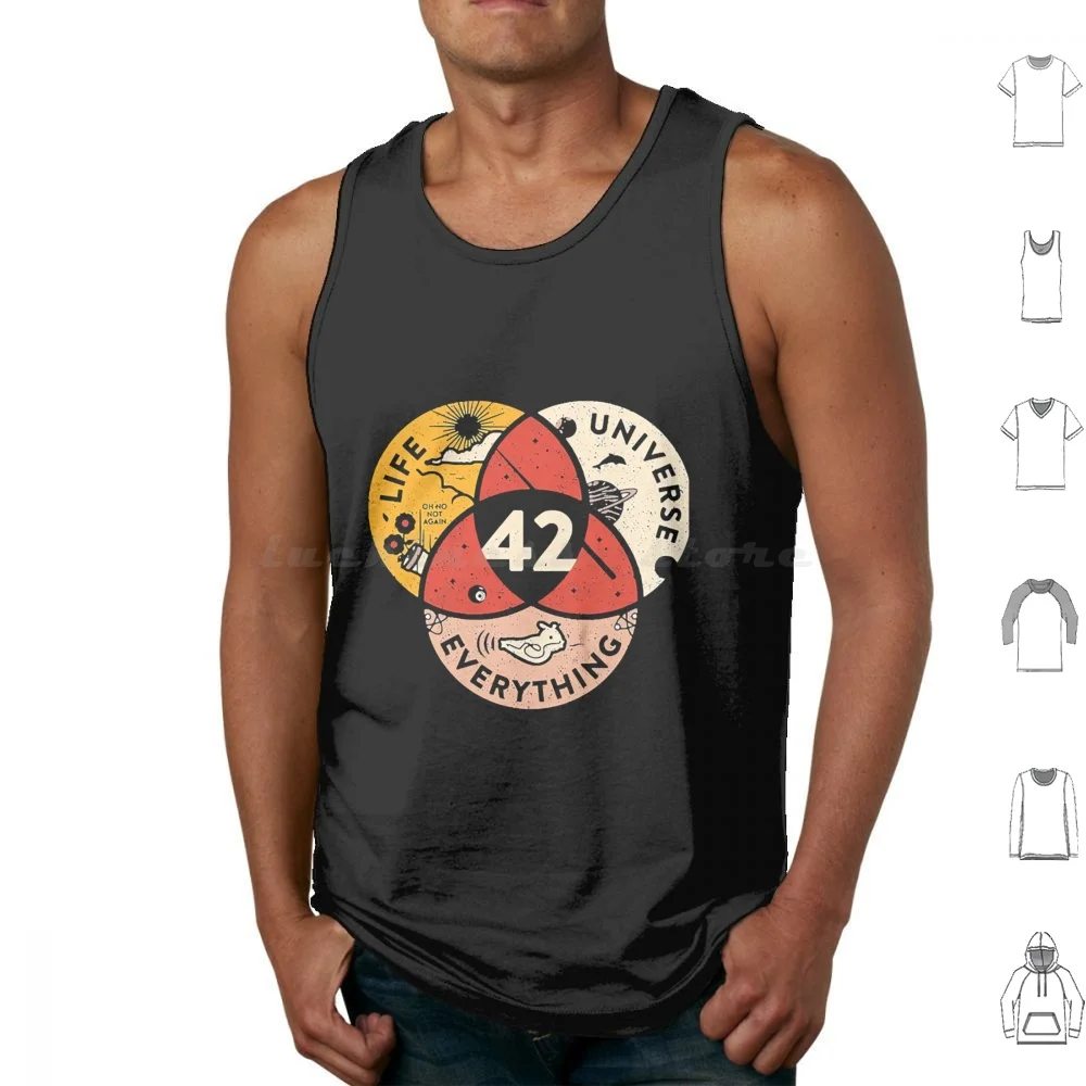 42 The Answer To Life The Universe And Everything Classic Tank Tops Vest Sleeveless Hitchhikers Guide To The Galaxy 42