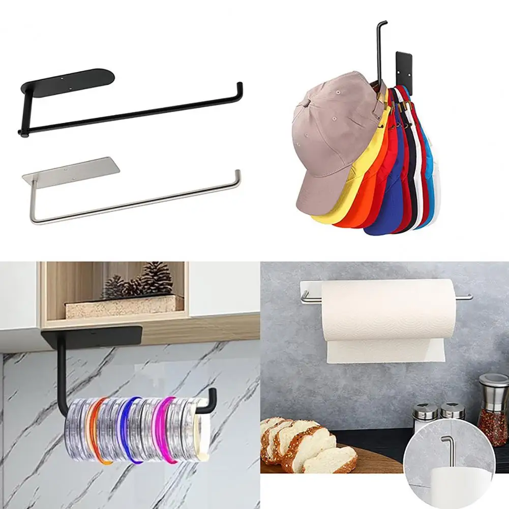 under Cabinet Storage Rack Wall Mounted Lid Organizer Clutter-free Kitchen Cabinets Organization Baseball Hat Holder for Cup