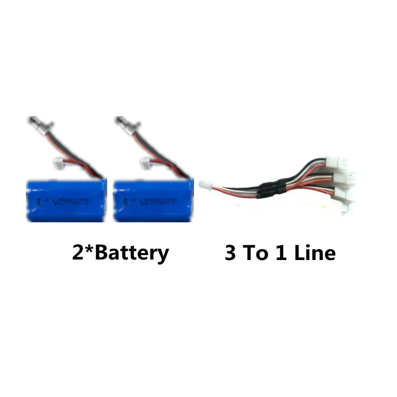 G2063 RC Tank Battery G2063 Alloy Skeleton Remote Control RC Tank Spare Parts 7.4V 1200MAH Battery/3 To 1 Line