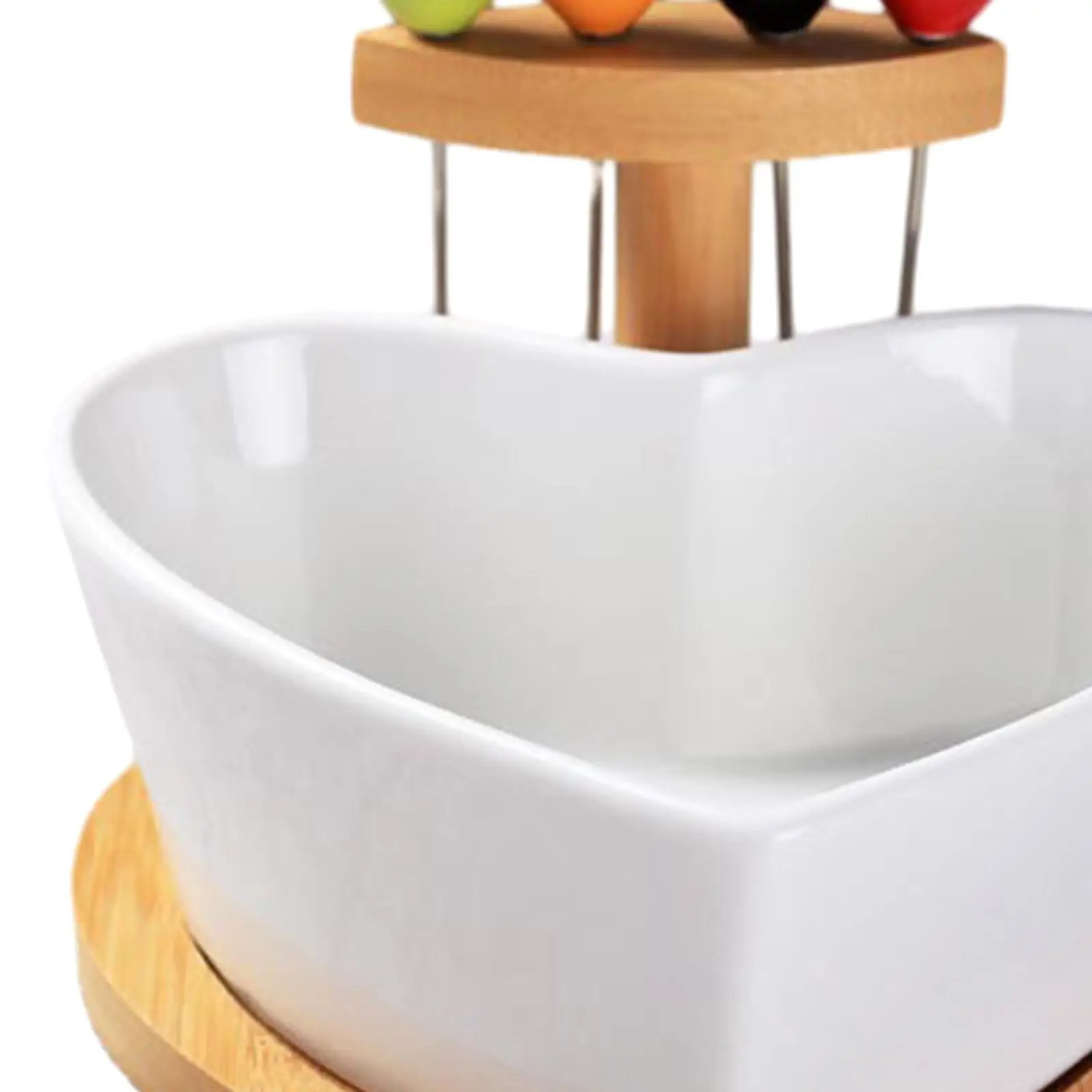 Heart Shaped Ceramics Salad Bowl Serving Bowl for Restaurants Party
