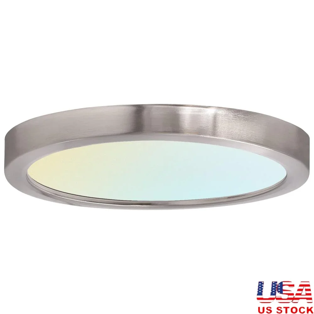 15W Dimmable LED Ceiling Light 3 Color Temperature Adjustable 3000K 4000K 5000K 900 Lumens Flush Mount Light Fixture Indoor