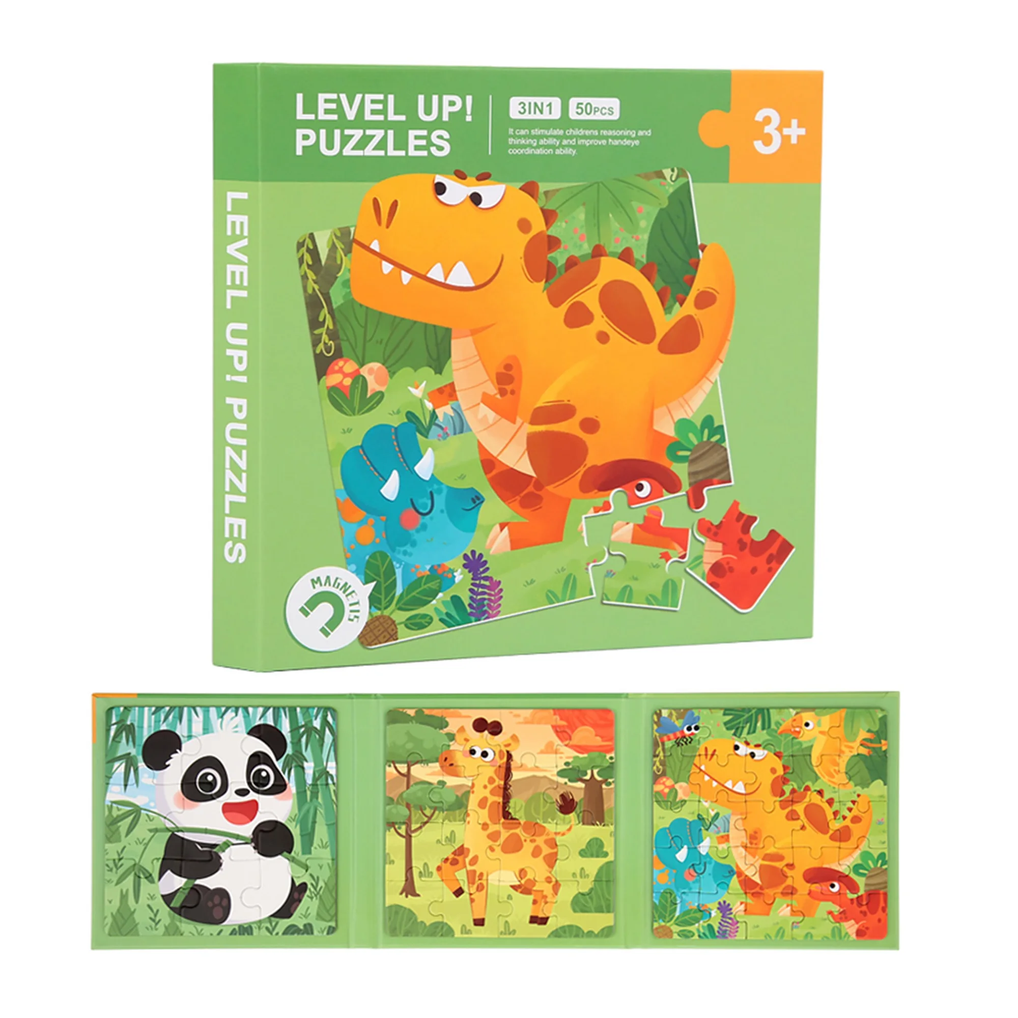 Ensemble de puzzle magnétique interactif avec de adorables motifs d'animaux – Jeu amusant et éducatif pour enfants et adultes – Anniversaire parfait