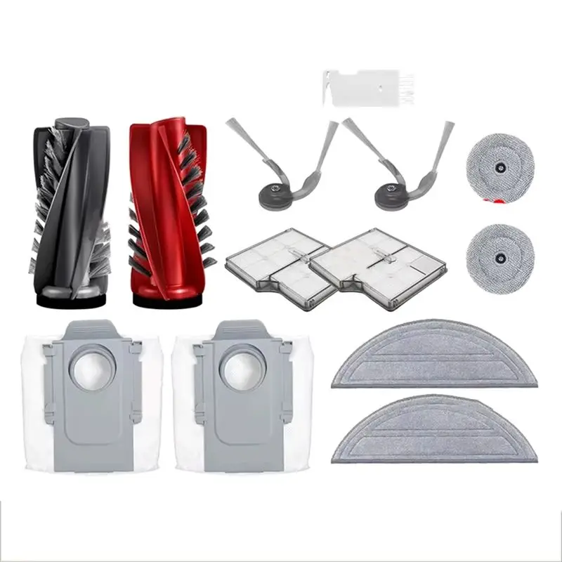 

ABGG-For ROBOROCK Accessories Kit S9 Maxv Ultra Saros 10/S90ver G30/A1460RR Main Side Brush Filter Edgewise Mop