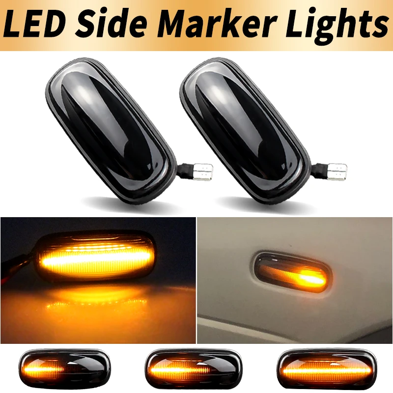 LED Side Marker Turn Signal Lights Canbus For Land Rover Discovery 2 1999-2004 Freelander 1 2002-2005 Defender Car Accessories