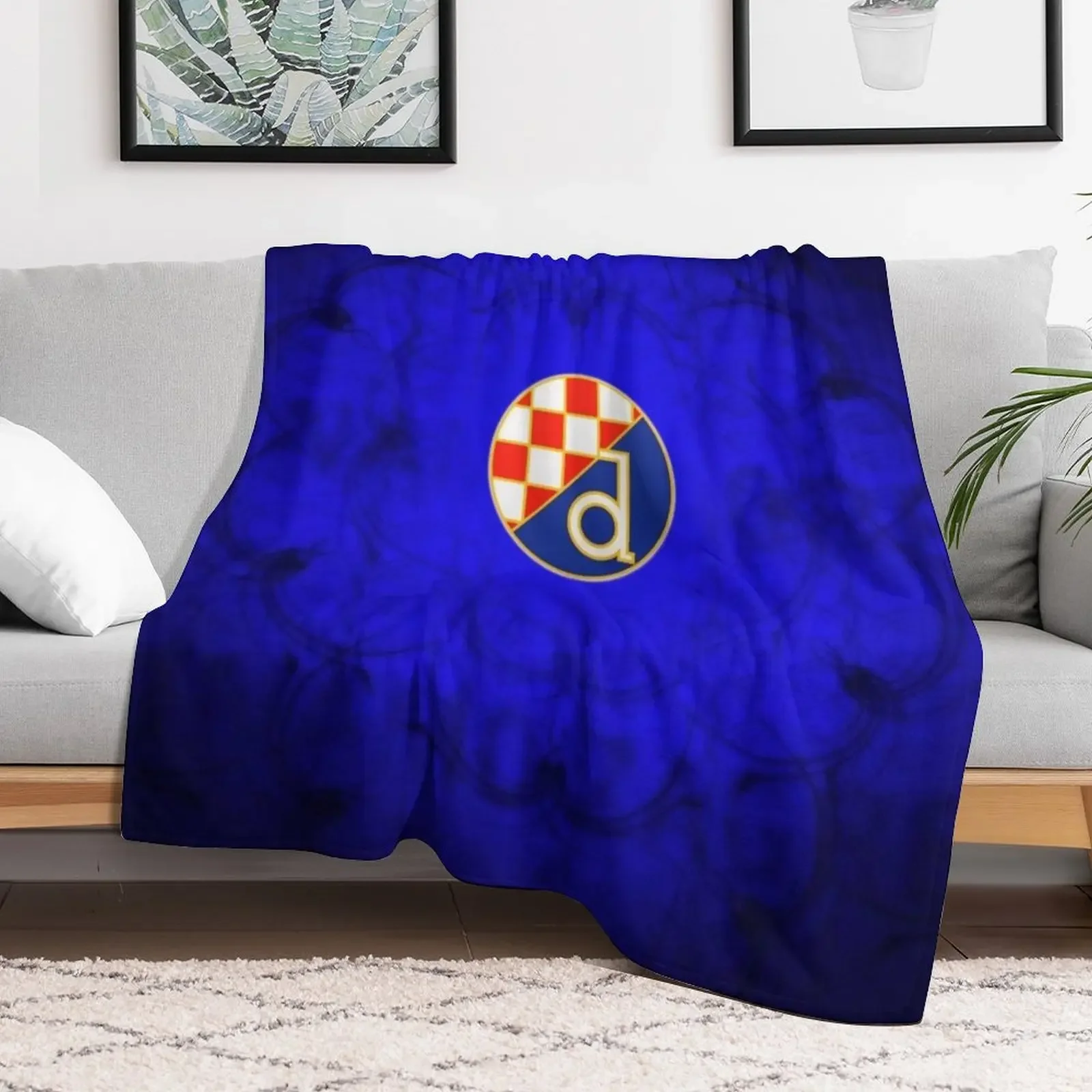GNK Dinamo Zagreb Throw Blanket Soft Sherpa Fleece Warm Blanket for Winter