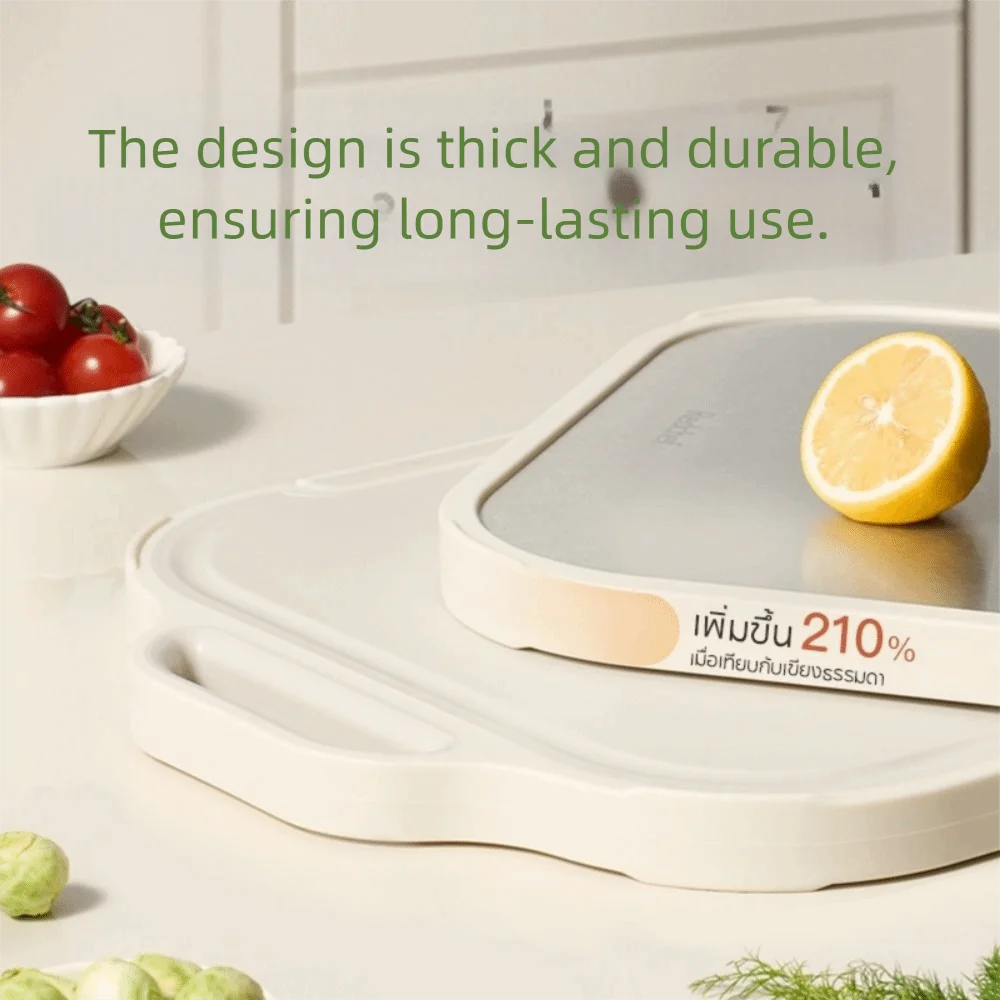 

New Stainless Steel Chopping Board Antibacterial Mildew-proof Cutting Board Food Grade Multi-function Sticky Board For Kitchen