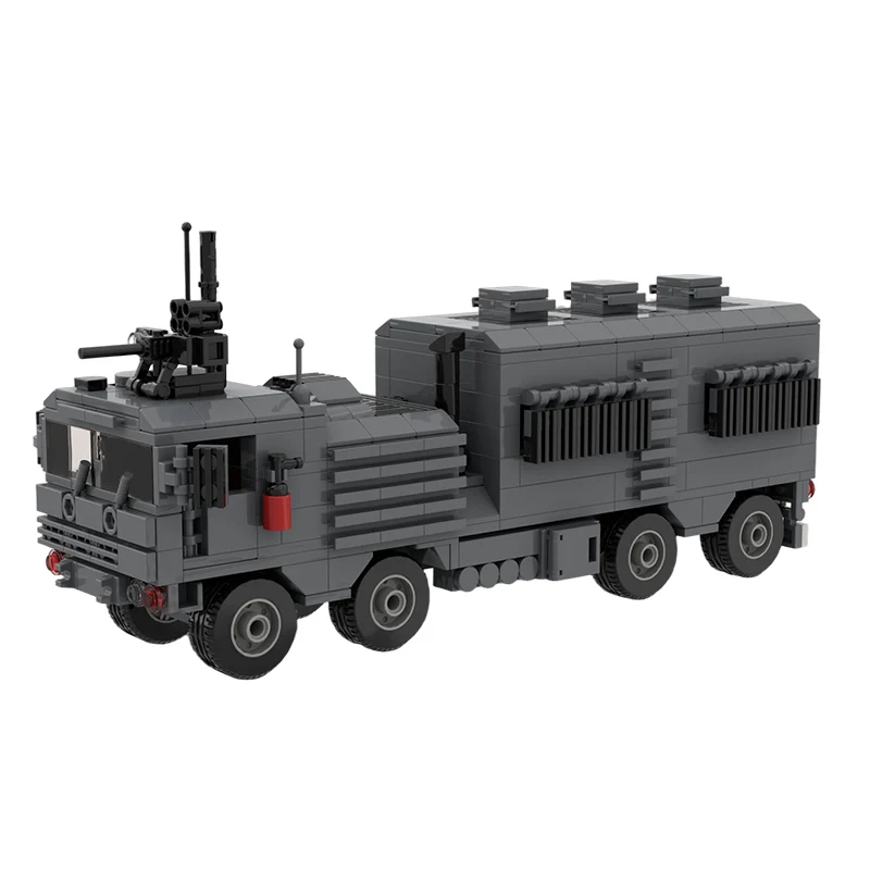 Logistics Supply Truck Model MOC Building Bricks War Equipment Modular Technology Gifts Holiday Assemble Children Toys Suit