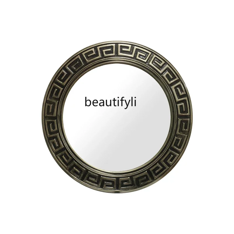 Palace สไตล์ retro กระจกห้องน้ําแขวนผนังหน้าจอสัมผัส anti-fog LED กระจกห้องนอนกระจกห้องน้ําสไตล์จีนใหม่