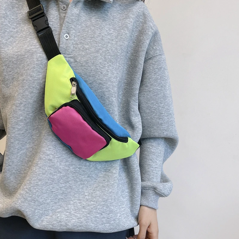 Men Women Fanny Pack Sports Festival Workout Traveling Running Large Crossbody Casual Hands-Free Wallets Waist Pack Phone Bag