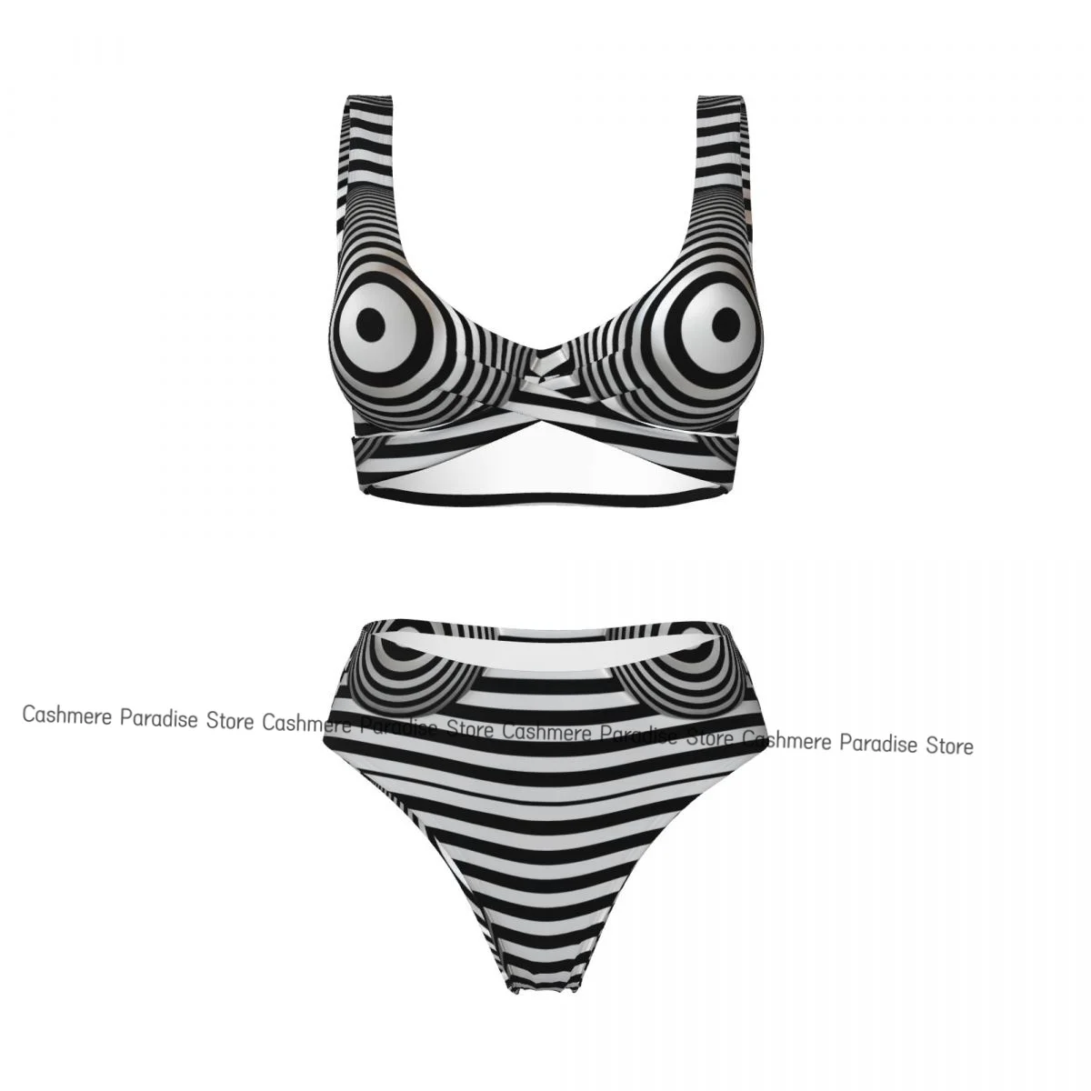 The Push-Up Abstract Background With A Black And White Sexy Bikini Women Swimwear Female Swimsuit Swimming Bathing