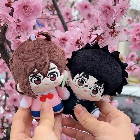 10cm DAN DA DAN Pluszowe lalki Mini Miękki Ayase Momo Brelok do kluczy Torba Zawieszka Pluszowe zabawki Takakura Ken Świąteczny prezent urodzinowy Dzieci