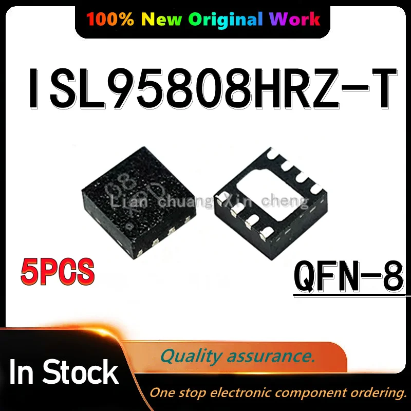 (5PCS) 100% Original ISL95808HRZ-T ISL95808HRZ ISL95808H  ISL95808 08 808 QFN-8 NEW