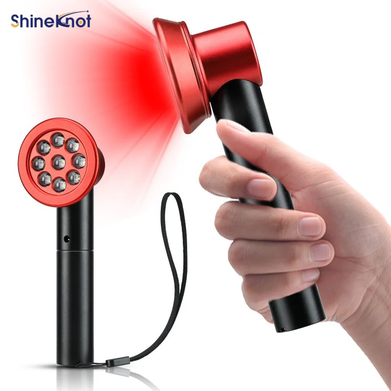 SHINEKNOT 660nm–850nm Handheld Beauty Therapy Light LED Red Light Skin Care Pet Therapy Device Multifunctional Infrared Light