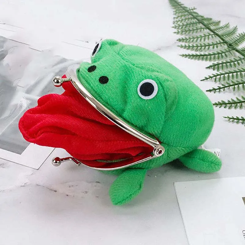 Niedliche japanische Anime-Frosch-Geldbörse, Cosplay-Geldbörse, kleiner Geldbeutelhalter für lustige Kinder und Erwachsene, Halloween-Geburtstagsgeschenke