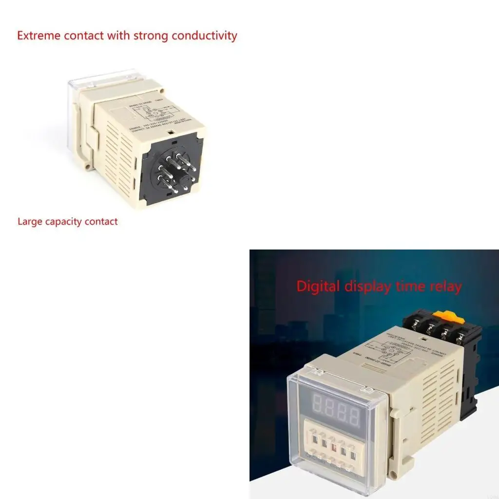 

Таймер задержки DH48S-2Z AC110V 220V DC12V 24V 0.01S-99H Модули реле времени