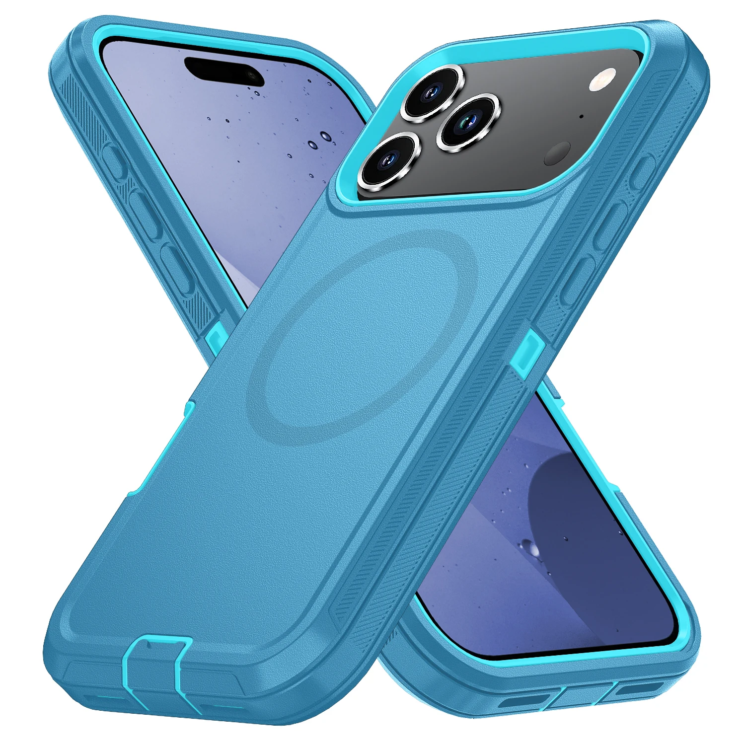 Armor Schokbestendig Defender Cover Voor iPhone 11 12 13 14 15 16 17 Air Plus Pro Max Voor Magesafe Magnetische Draadloze Lading Case