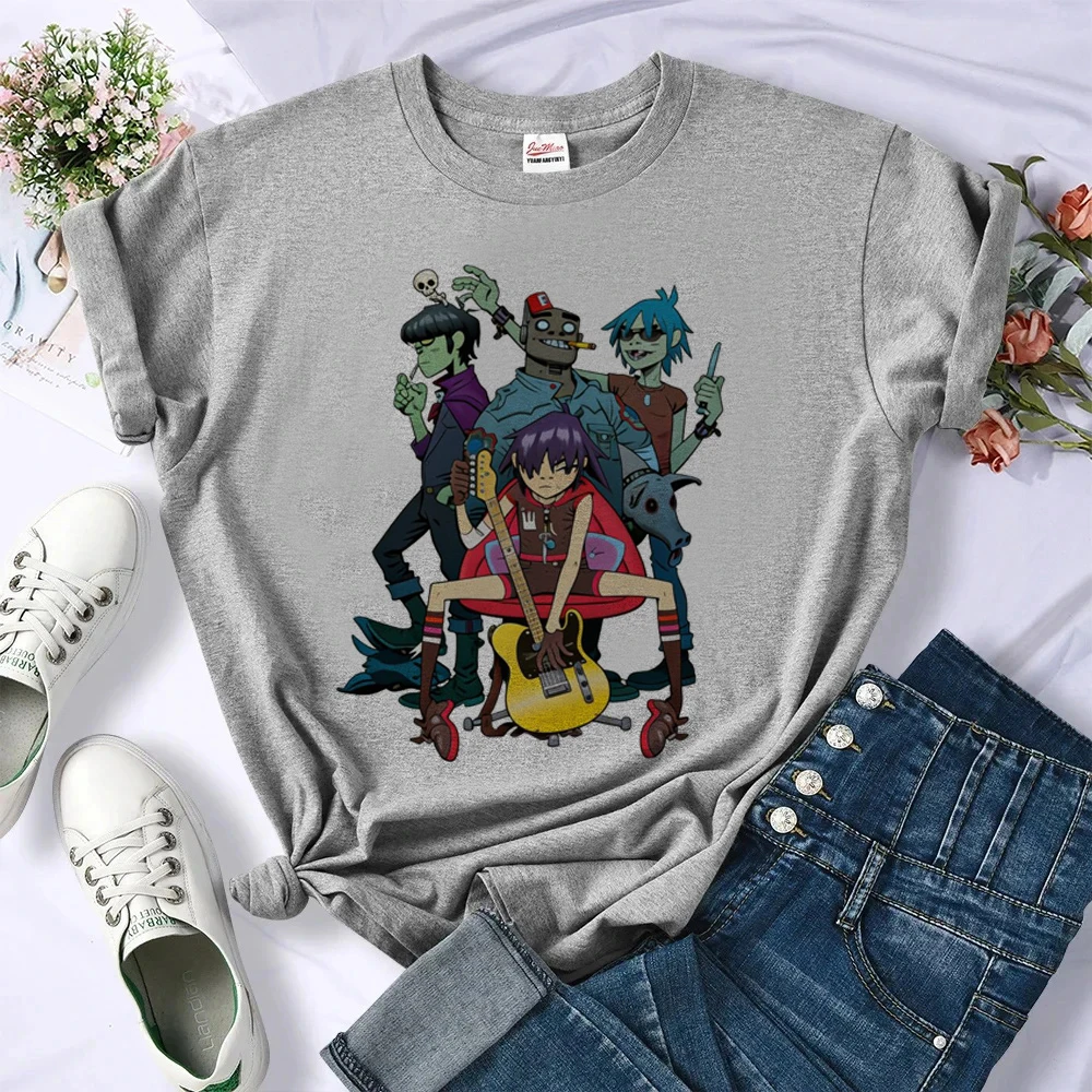 Gorillaz t shirt women cutecore vintage scene  grunge t-shirt 2000s scene  cute cheap