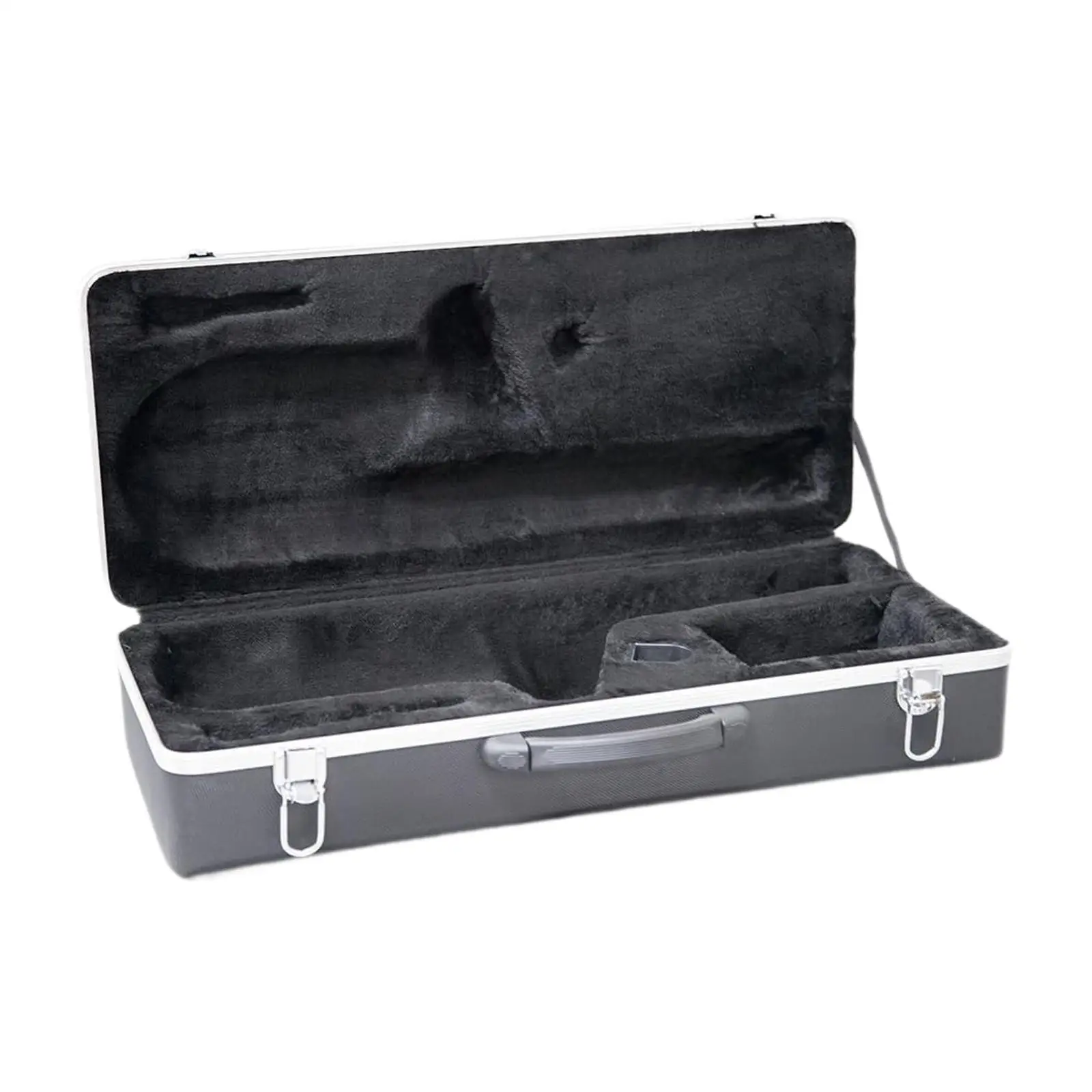 Shockproof Music Instrument Bag ABS Alto Sax Case Plush Lining Storage Bag Carrying Handle for Performers