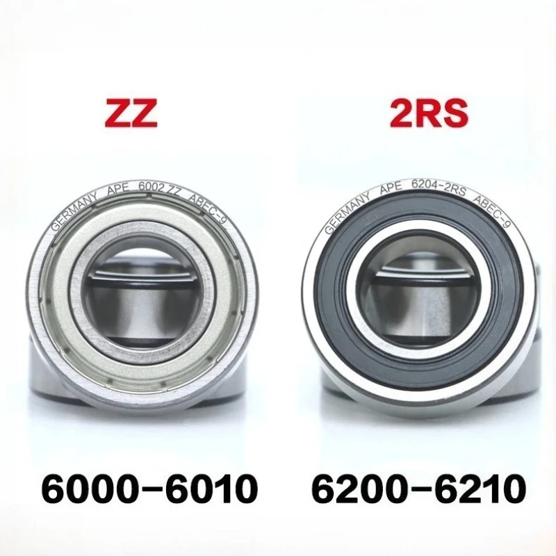 Deep Groove Bearings 6000 6200 6001 6201 6002 6202 6003 6203 6004 6204 6005 6205 6006 6206 6007 6207 6208 Z ZZ RS 2RS Bearings