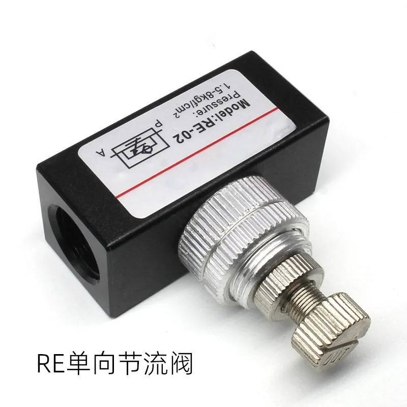 ASC-06 08 10 15 25 32 RE-02 03 04 Pneumatic Speed Regulating Valve One-way throttle valve flow control valve Pneumatic Parts